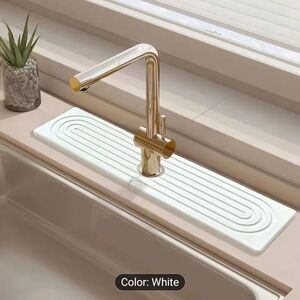 White Kitchen Sink Splash Guard